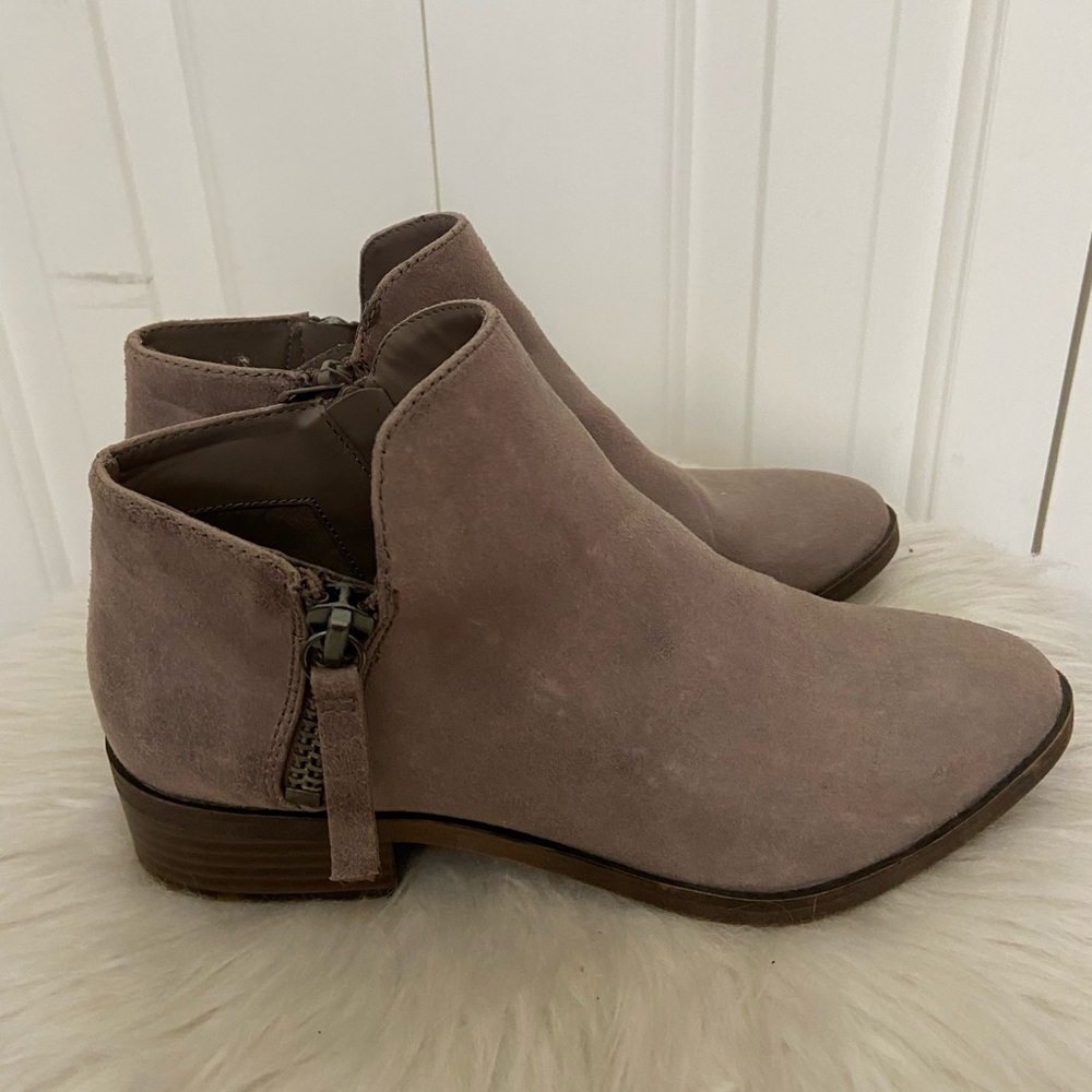 Grey fergalicious western booties
